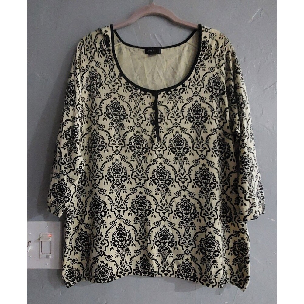 evie Tops Sweater Women 1X, Silk Viscose, Nylon Spandex, 21 Inch Of Armp To...